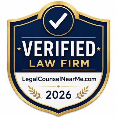 LegalCounselNearMe Verified Law Firm badge